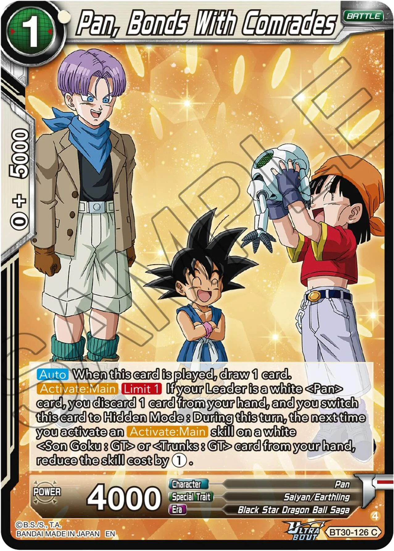 Pan, Bonds With Comrades 「BT30-126」「EN」