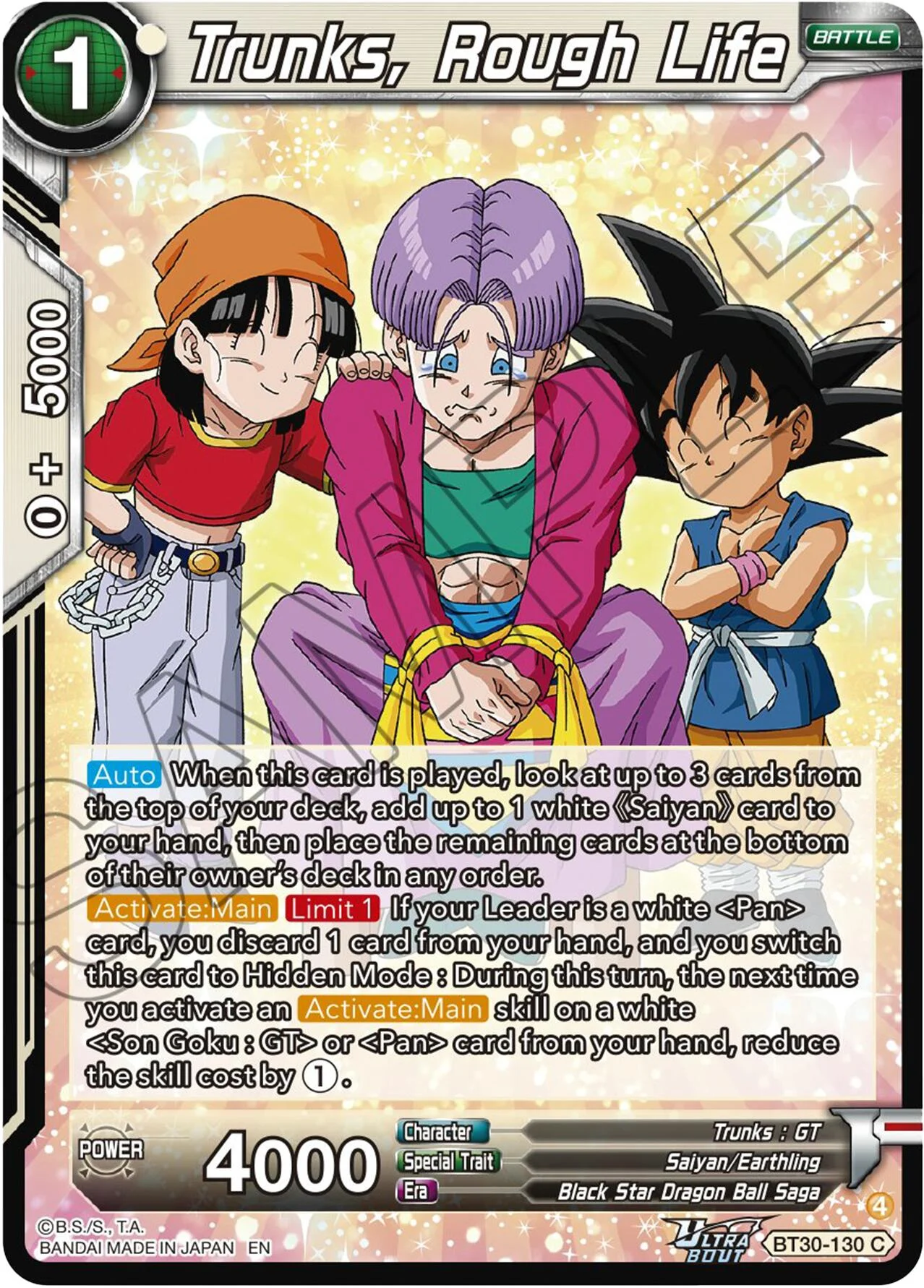 Trunks, Rough Life 「BT30-130」「EN」