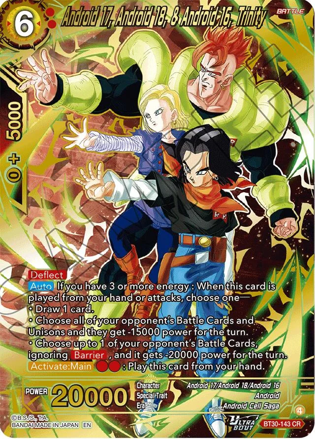 Android 17, Android 18, & Android 16, Trinity 「BT30-143」「EN」