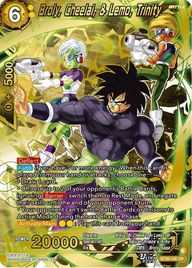 Broly, Cheelai, & Lemo, Trinity 「BT30-146」「EN」