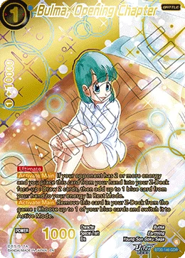 Bulma, Opening Chapter 「BT30-149_GDR」「EN」