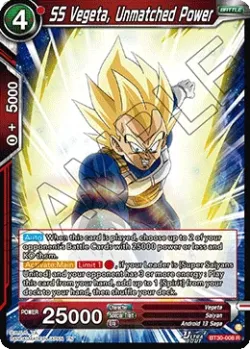 SS Vegeta, Unmatched Power #BT30-008 · Dragon Ball Super: Masters