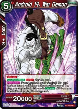 Android 14, War Demon #BT30-014 · Dragon Ball Super: Masters