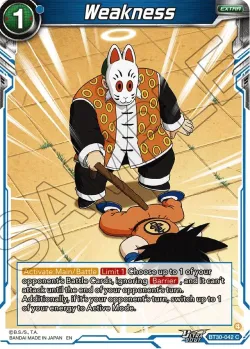 Weakness #BT30-042 · Dragon Ball Super: Masters