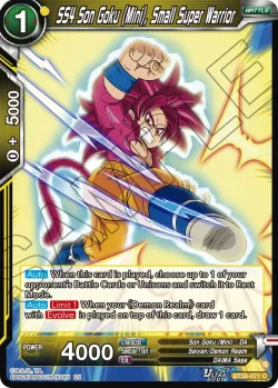 SS4 Son Goku (Mini), Small Super Warrior #BT30-071_SPR · Dragon Ball Super: Masters