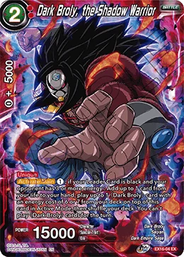 Dark Broly, the Shadow Warrior 「EX16-04」「EN」
