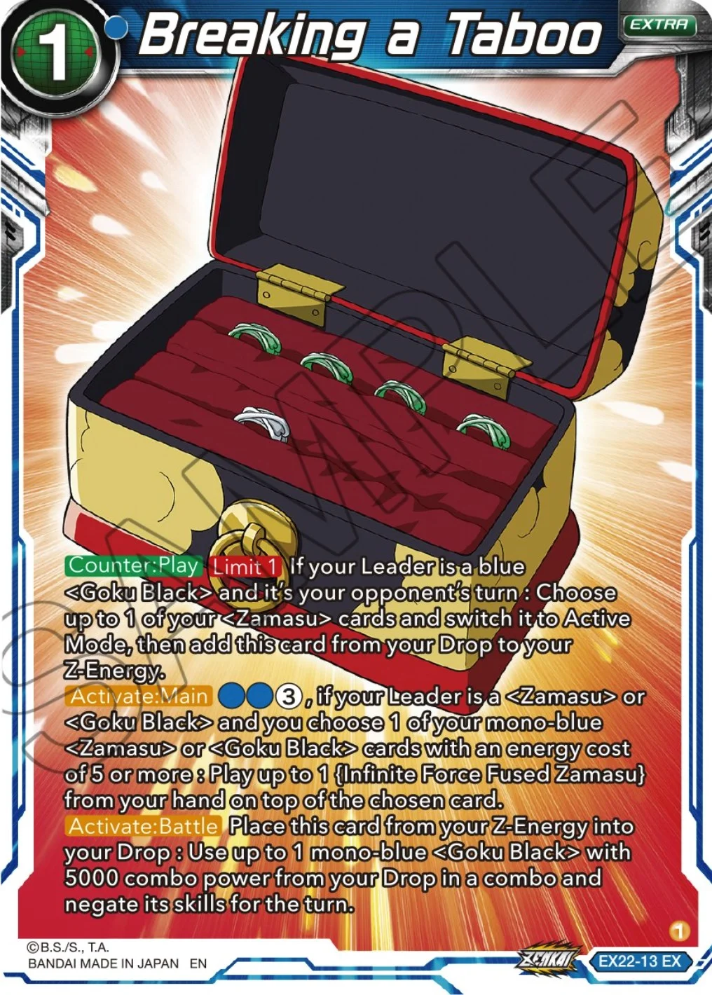 Breaking a Taboo 「EX22-13」「EN」