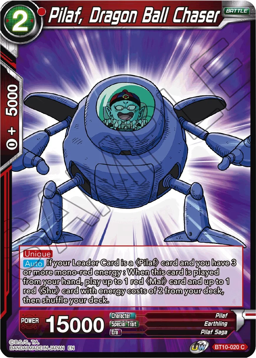 Pilaf, Dragon Ball Chaser 「BT10-020」「EN」