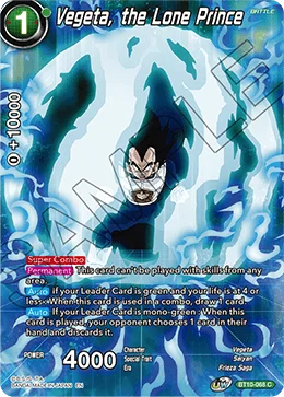Vegeta, the Lone Prince 「BT10-068_PR」「EN」