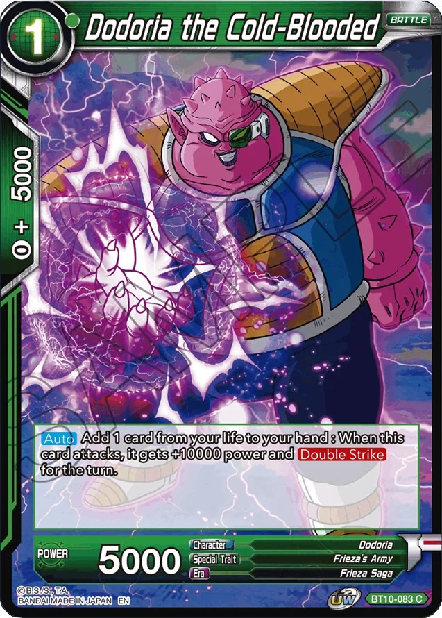 Dodoria the Cold-Blooded 「BT10-083」「EN」