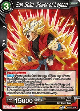 Son Goku, Power of Legend 「BT10-128」「EN」