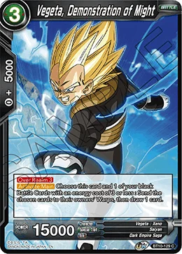Vegeta, Demonstration of Might 「BT10-129」「EN」
