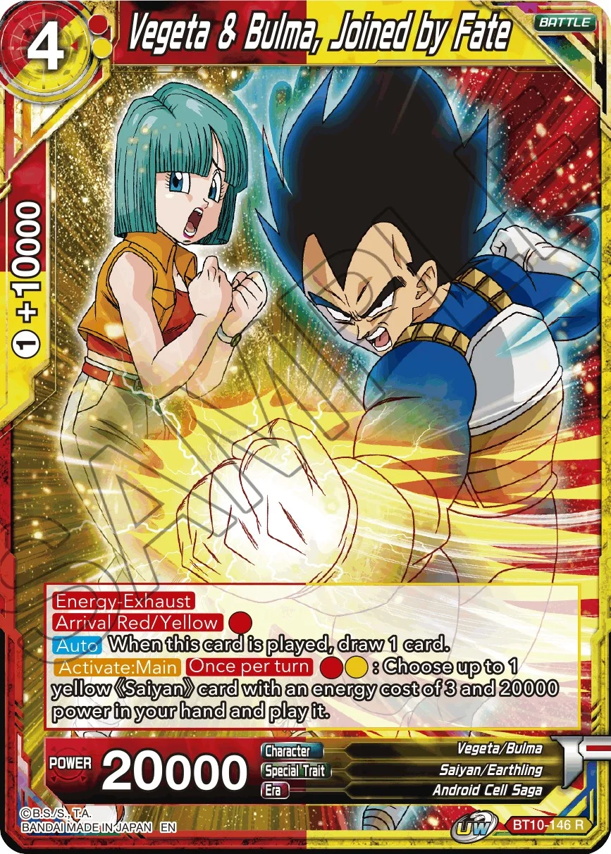 Vegeta & Bulma, Joined by Fate 「BT10-146」「EN」