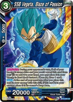 SSB Vegeta, Blaze of Passion #BT10-040 · Dragon Ball Super CCG