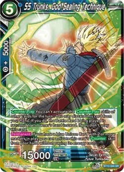 SS Trunks, God-Sealing Technique #BT10-044 · Dragon Ball Super CCG