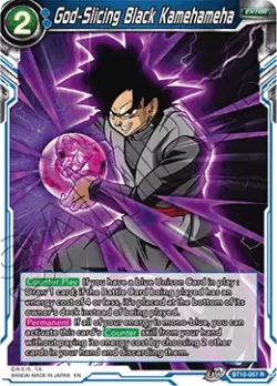 God-Slicing Black Kamehameha #BT10-057 · Dragon Ball Super CCG