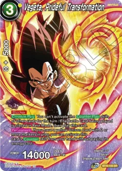 Vegeta, Prideful Transformation #BT10-105_SPR · Dragon Ball Super CCG