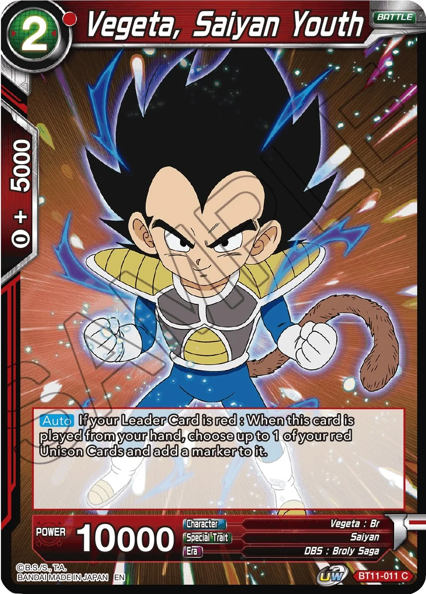 Vegeta, Saiyan Youth 「BT11-011」「EN」