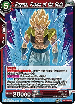Gogeta, Fusion of the Gods 「BT11-013」「EN」
