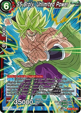 SS Broly, Unlimited Power 「BT11-014」「EN」