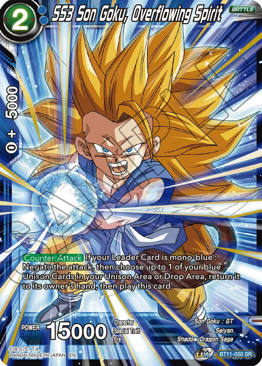 SS3 Son Goku, Overflowing Spirit 「BT11-050」「EN」