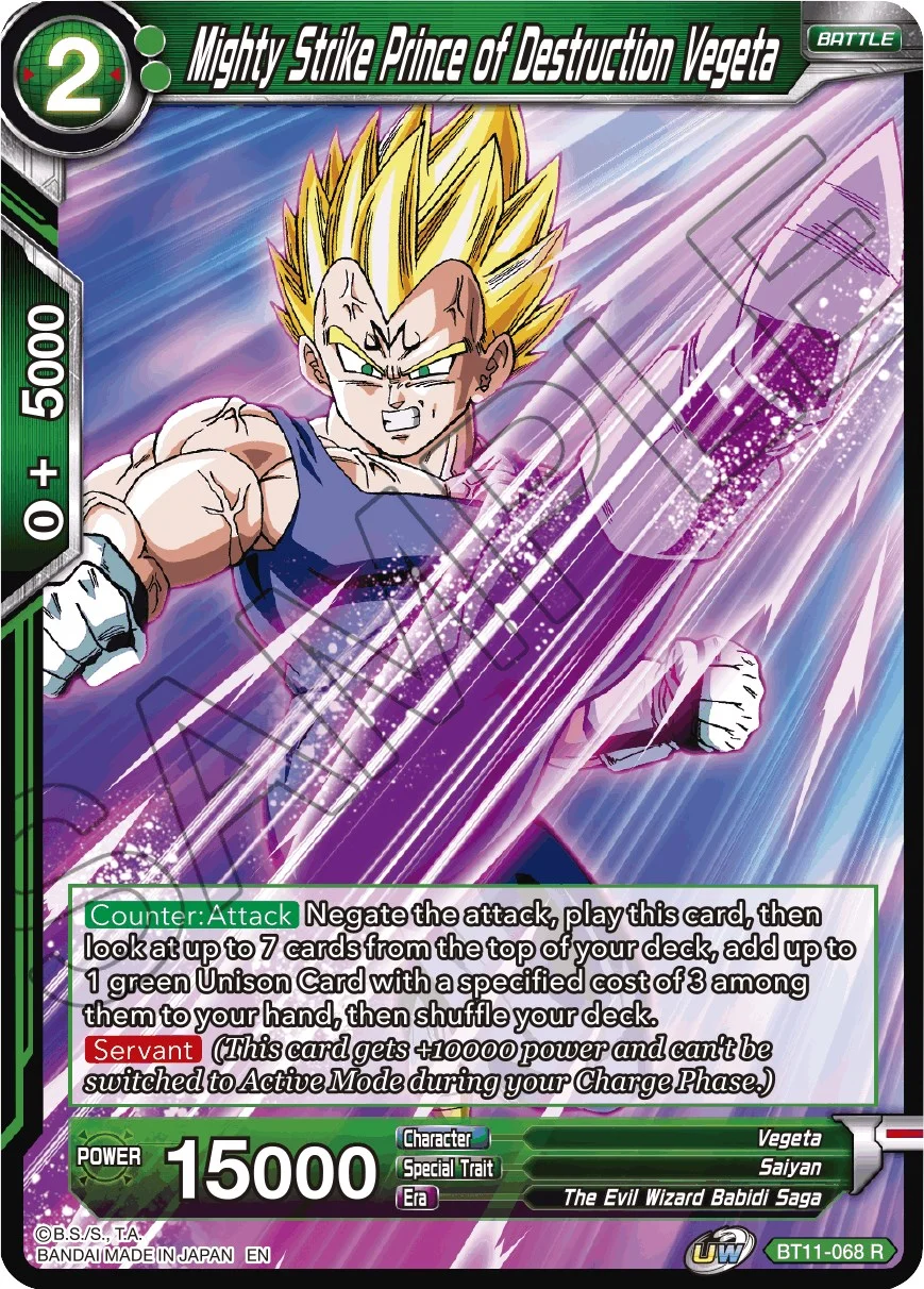 Mighty Strike Prince of Destruction Vegeta 「BT11-068」「EN」