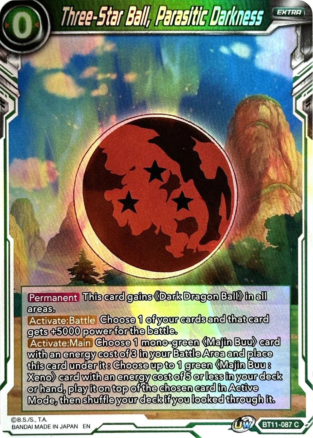 Three-Star Ball, Parasitic Darkness 「BT11-087」「EN」