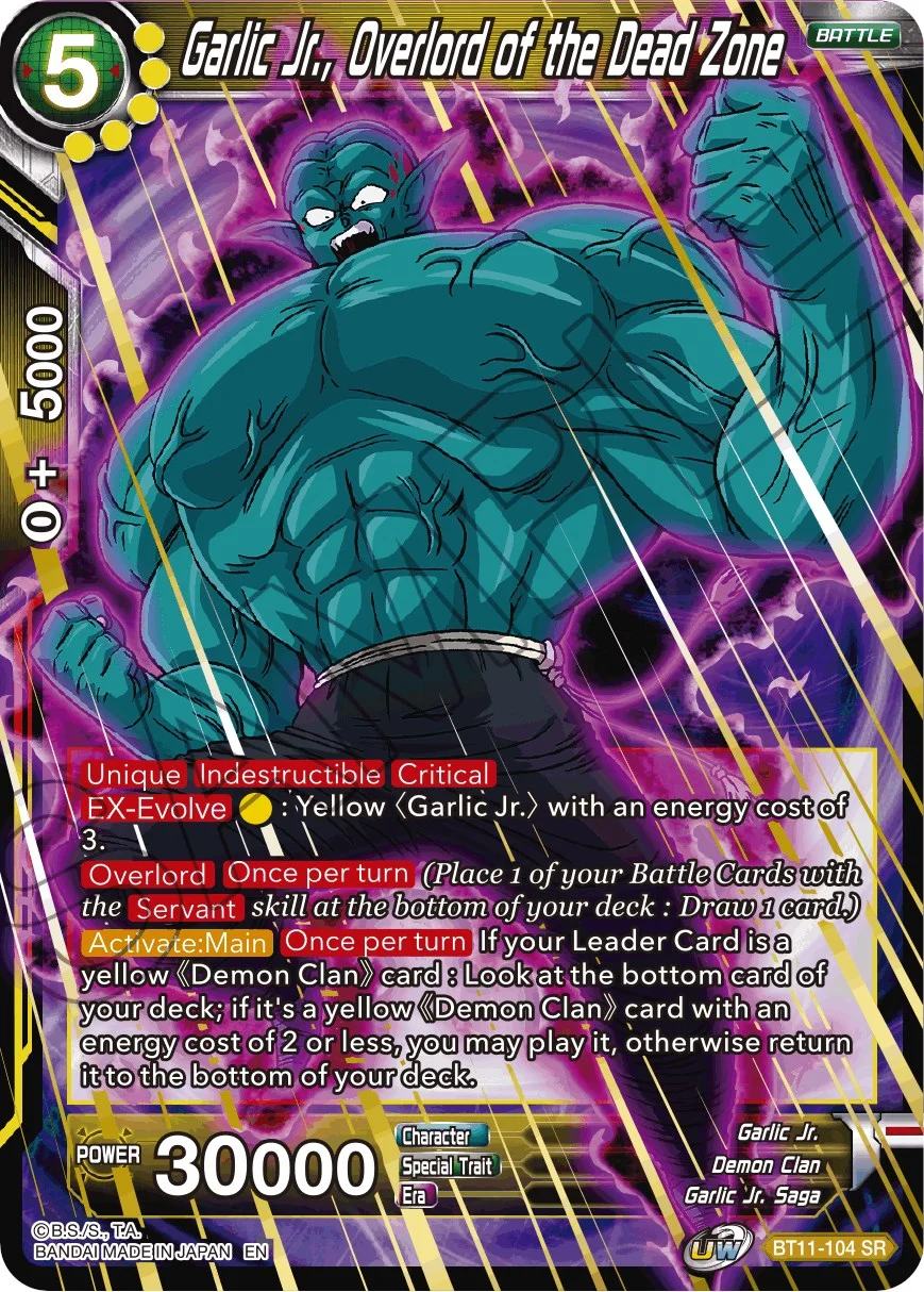 Garlic Jr., Overlord of the Dead Zone 「BT11-104」「EN」