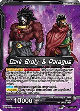 Dark Broly & Paragus 「BT11-122」「EN」