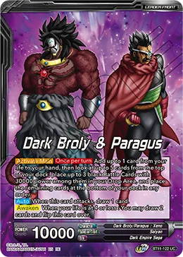 Dark Broly & Paragus 「BT11-122_PR」「EN」