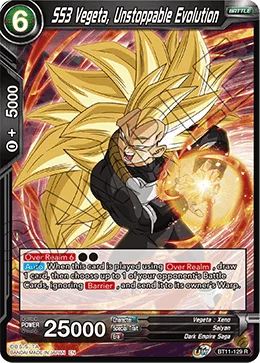 SS3 Vegeta, Unstoppable Evolution 「BT11-129」「EN」