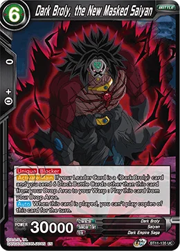 Dark Broly, the New Masked Saiyan 「BT11-135」「EN」