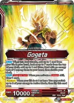 Gogeta #BT11-001 · Dragon Ball Super CCG