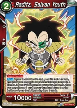 Raditz, Saiyan Youth #BT11-005_PR02 · Dragon Ball Super CCG