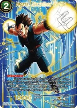 Vegeta, Disciplined Warrior #BT11-054_PR · Dragon Ball Super CCG
