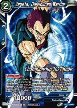 Vegeta, Disciplined Warrior #BT11-054_PR03 · Dragon Ball Super CCG