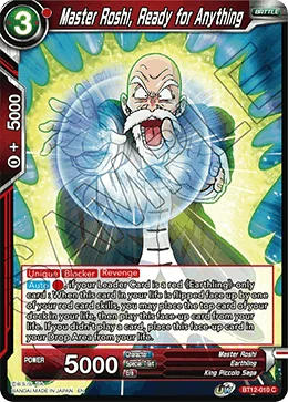 Master Roshi, Ready for Anything 「BT12-010」「EN」