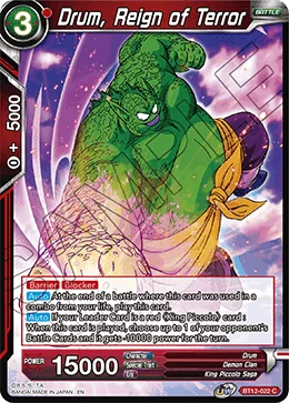 Drum, Reign of Terror 「BT12-022」「EN」