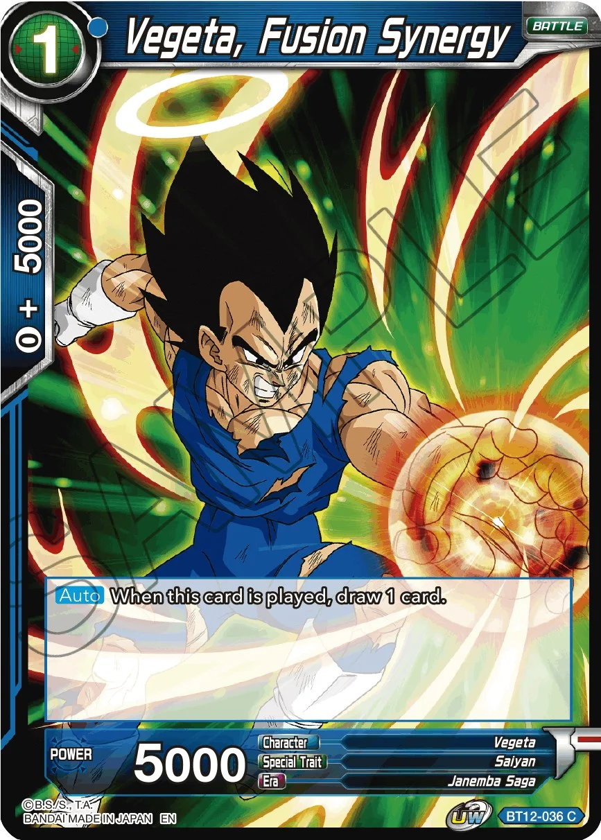 Vegeta, Fusion Synergy 「BT12-036」「EN」