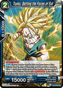 Trunks, Battling the Forces of Evil 「BT12-037」「EN」