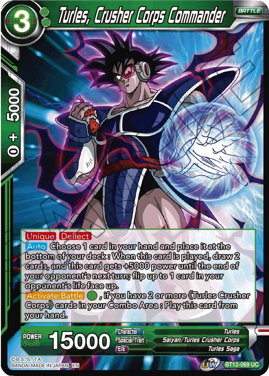 Turles, Crusher Corps Commander 「BT12-069」「EN」