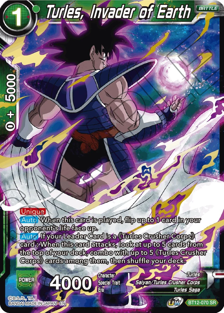 Turles, Invader of Earth 「BT12-070」「EN」