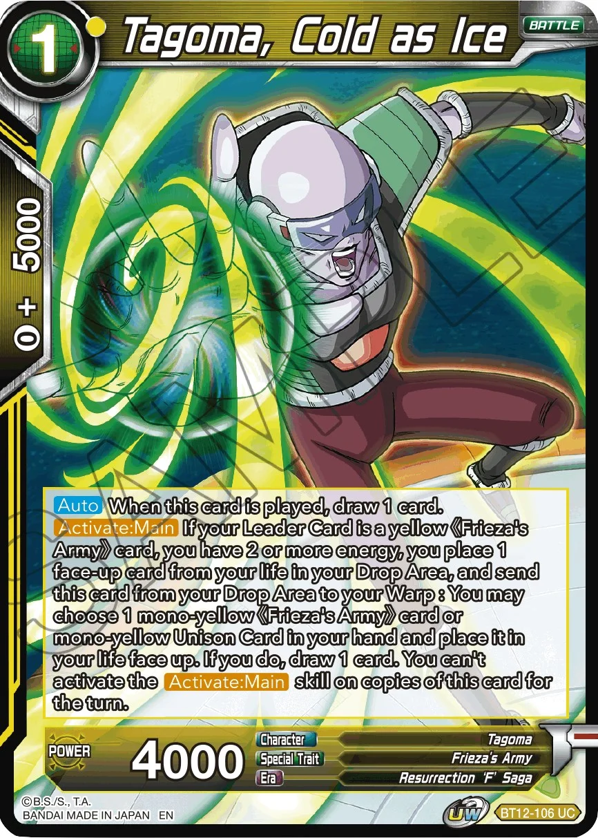 Tagoma, Cold as Ice 「BT12-106」「EN」