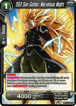 SS3 Son Gohan, Marvelous Might 「BT12-129」「EN」