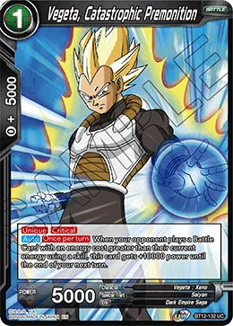 Vegeta, Catastrophic Premonition 「BT12-132」「EN」