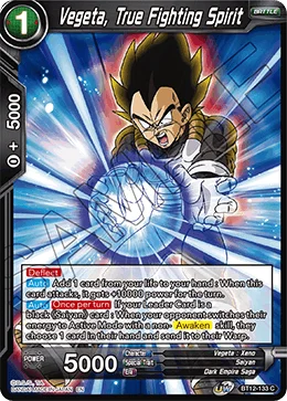 Vegeta, True Fighting Spirit 「BT12-133」「EN」