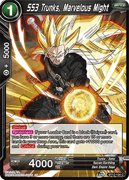 SS3 Trunks, Marvelous Might 「BT12-134」「EN」