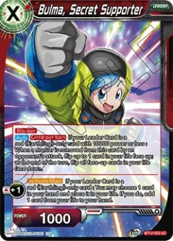 Bulma, Secret Supporter #BT12-003 · Dragon Ball Super CCG