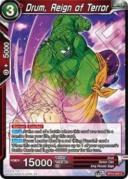 Drum, Reign of Terror #BT12-022 · Dragon Ball Super CCG