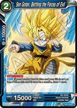 Son Goten, Battling the Forces of Evil #BT12-034 · Dragon Ball Super CCG